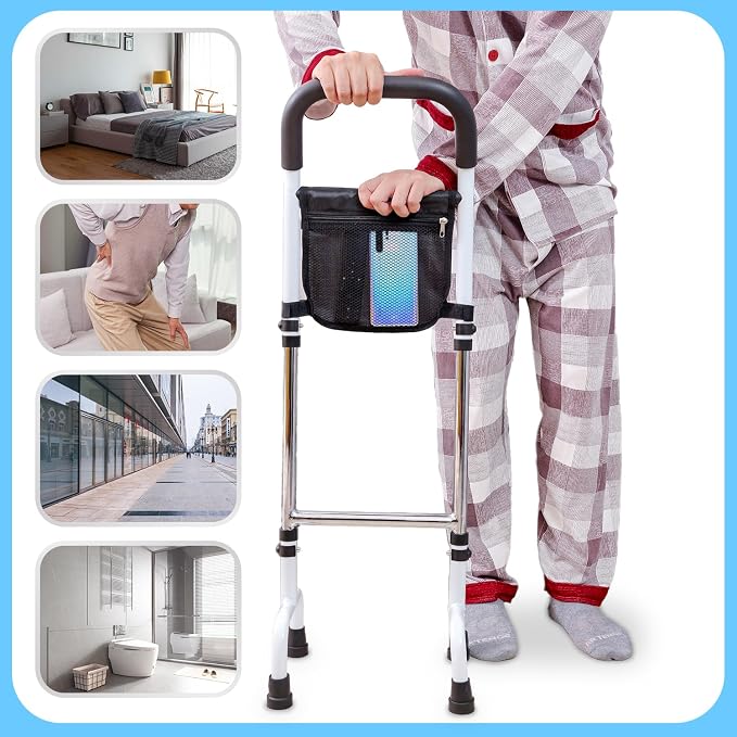 Walking Cane, Body Recovery Aid Tool (5.2lb), Enhanced Stability and Anti-Slip, Up to 300lb, Height Adjustable 28.3-36.2in, Suitable for Elderly Handicap or Pregnant Women, etc