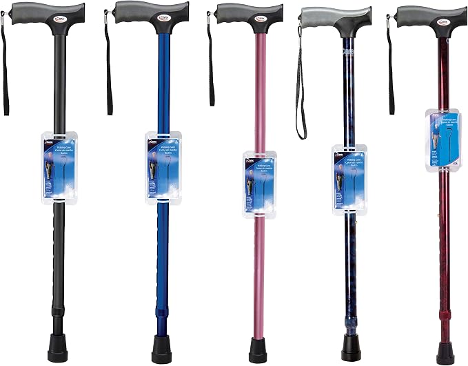 Carex Health Brands FGA52000 Black Soft Grip Derby Cane
