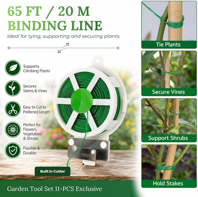 GardenHOME 11-Piece Gardening Tool Set – Garden Kit with Tote Bag, Apron & Accessories, Perfect Gardening Gifts for Women, Moms, and Beginners