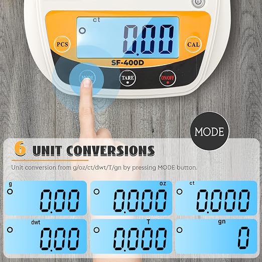 Bonvoisin Digital Lab Scale 600g x 0.01g Precision Electronic Scale LCD Display Analytical Balance Jewelry Scale Scientific Scale 0.01g Accuracy