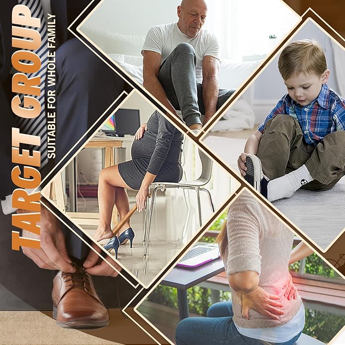 ZOMAKE Shoe Horn Long Handle for Seniors Men Women,16.5" Metal Long Shoehorn for Boots Shoe Spoon Helper