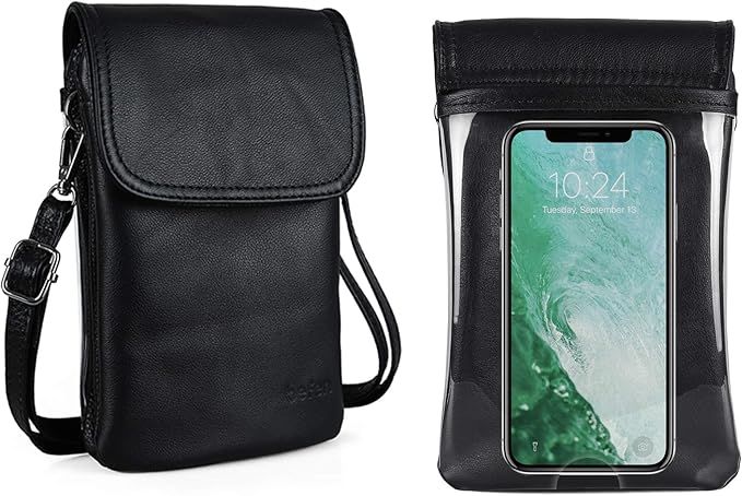 befen Genuine Leather Small Crossbody Bags for Women Cell Phone Travel Bag | Soft Real Leather, Adjustable Shoulder Strap, Card Slots, Compact Size, Daily Travel Shopping Outing Use, Phone Purse