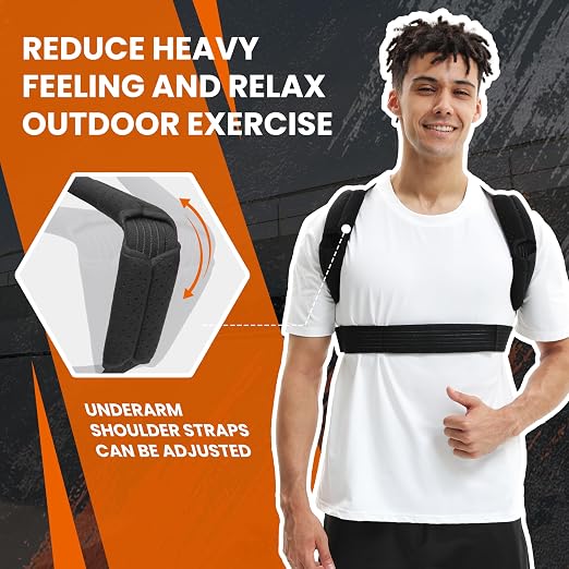 Posture Corrector for Men and Women, Breathable Back Brace, Lumbar Support, Super Lightweight Posture, Neck, Shoulders and Back, Straight Shoulders (Small)