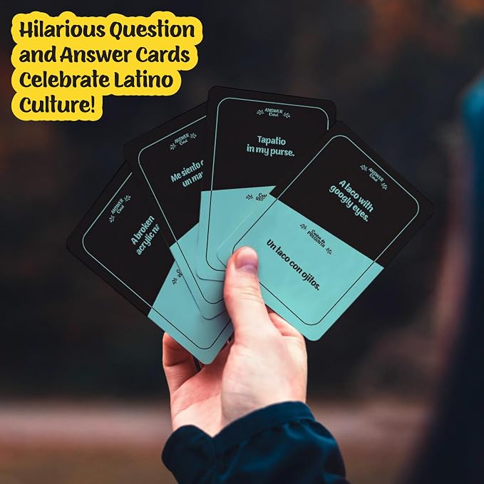 Dios Mio! Latino Party Game - 275 English y Espanol Cards for Latinos, Ages 17+ and 2+ Players | 275 cartas en inglés y español para Latinos, mayores de 17 años y 2+ jugadores