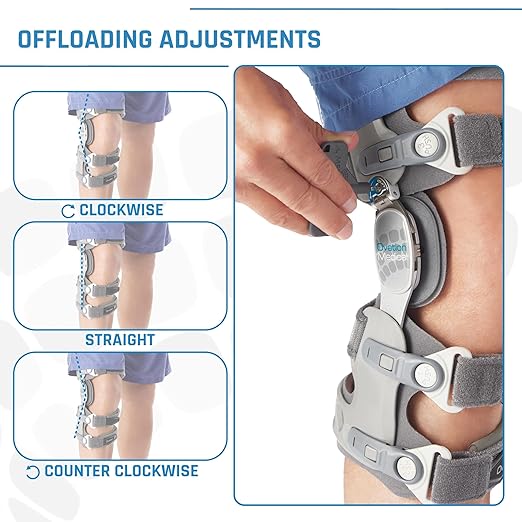 Ovation Medical Game Changer Unloader Knee Brace - Lightweight, Low Profile OA Knee Brace for Arthritis Pain and Support - Premium Knee Support for Medial and Lateral Knee Pain (Right)