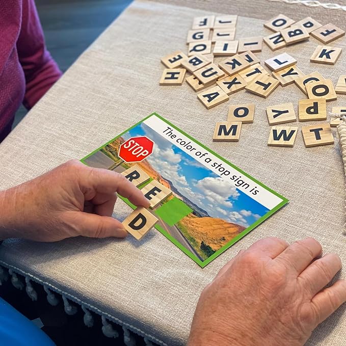 Generic Spell Check | Senior Word Game | Dementia Activities | Spelling Game | Alzheimer's Game | Dementia Gift | Nursing Home Activity