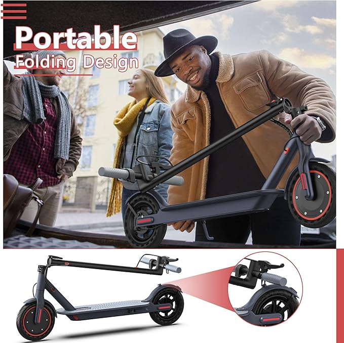 MAXSHOT Electric Scooter Adults, Foldable Electric Scooter with Seat & Basket, 750W Peak Motor, 48V 10.4Ah Battery, 14" Tires, Vicont APP Control, Dual Suspension, Electronic Lock