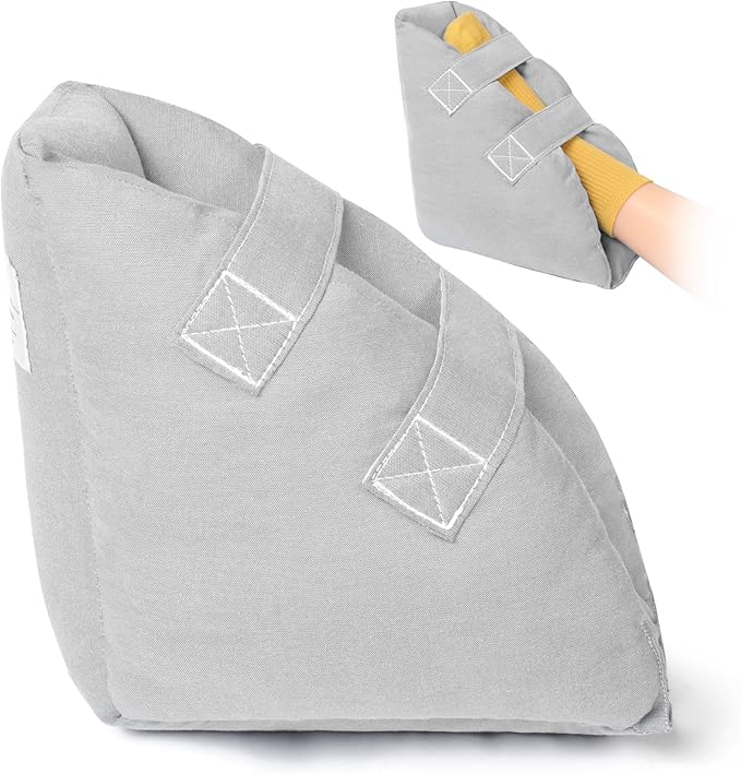 Heel Protectors for Pressure Sores - Adjustable Bed Sore Heel Boot, Pressure Ulcer Cushion Pillow for Elderly Bedridden & Surgery Recovery, Ankle & Foot Support Supplies
