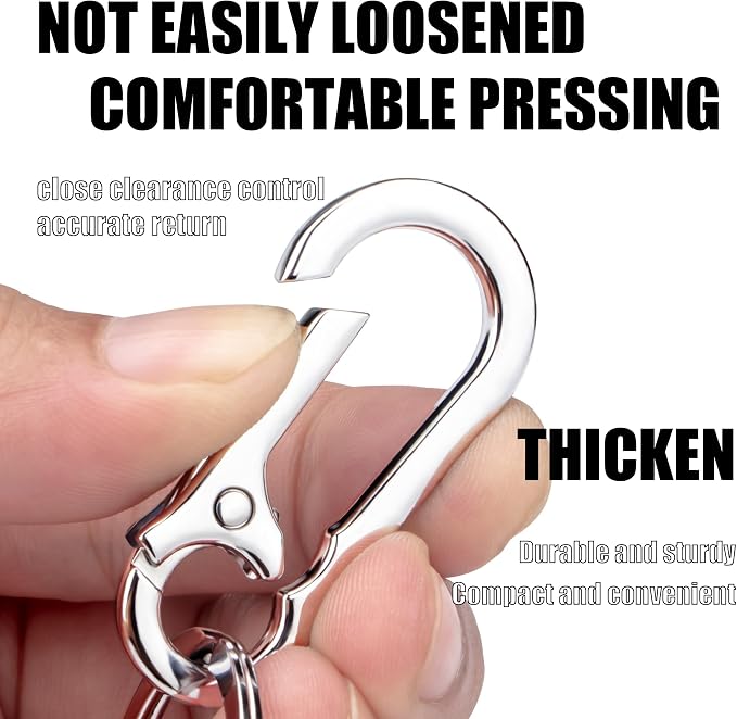 Wikavanli Metal Keychains Keyring Key Chain Ring Clip Holder Organizer for Home Car Keys Key Finder Women Men