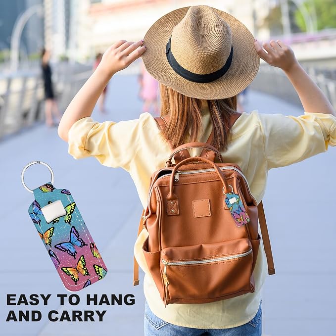 Chapstick Holder Keychain Lip Balm Holder with Clip