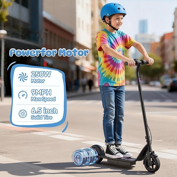 Electric Scooter for Adults, Folding E Scooter with 350W/500W Motor 16-24 Mph Top Speed, Max 15-60 Miles Long Range, 6.5''/8.5''/10''/14'' Solid Tires Commuting Scooters, Dual Brakes, APP