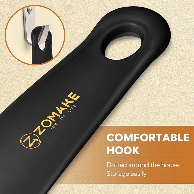 ZOMAKE Plastic Shoe Horn for Kids Men Women,Travel Small ShoeHorn Size,Portable Shoe Spoon Boot Horn Helper 7.3"