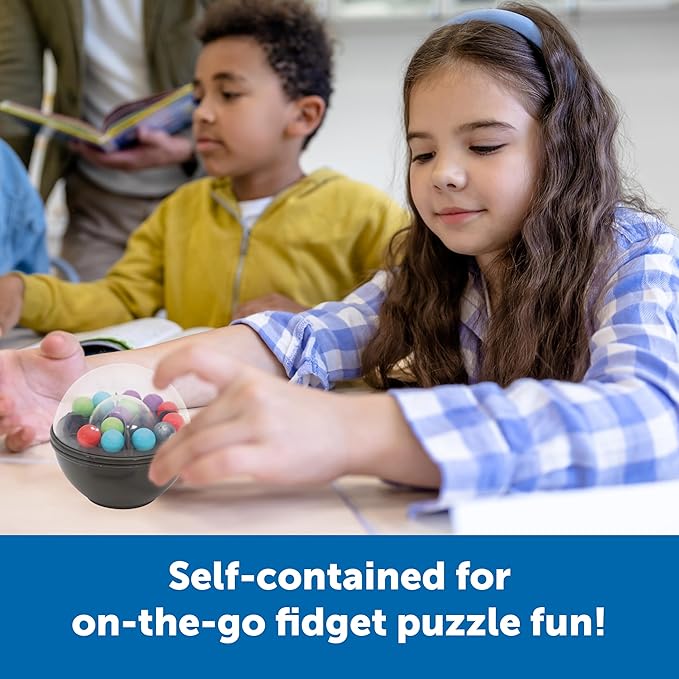 Learning Resources Scramboozle Puzzle Ball - 3D Brain Teaser Puzzles for Kids and Adults, Puzzles for Teens, Problem Solving Puzzle Games, Travel Games, Fidget Toys, Gifts for Boys and Girls