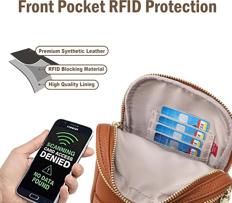 Lightweight Small Crossbody Sling Bag for Women | Mini Travel Purse,Multi-pocket with Card Slots,Durable Vegan Leather,Everyday Carry