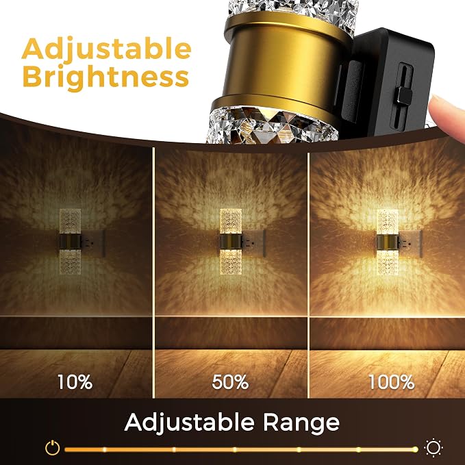 L LOHAS LED Night Light, Dimmable Night Lights Plug into Wall，2 Pack | 0-100LM Adjustable Brightness LED Night Light, Automatic Night Lights Plug in, Auto Light Sensor, Bedroom Hallway Home Decor