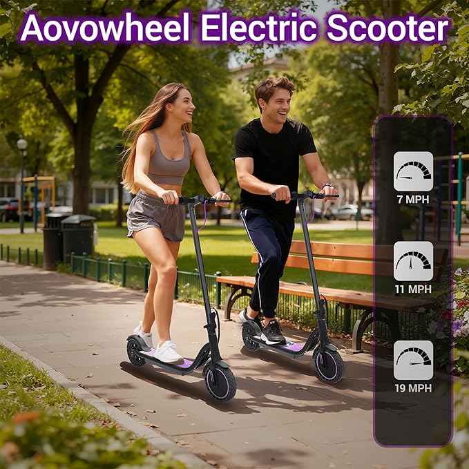 Electric Scooter for Adults, Folding E Scooter with 350W/500W Motor 16-24 Mph Top Speed, Max 15-60 Miles Long Range, 6.5''/8.5''/10''/14'' Solid Tires Commuting Scooters, Dual Brakes, APP