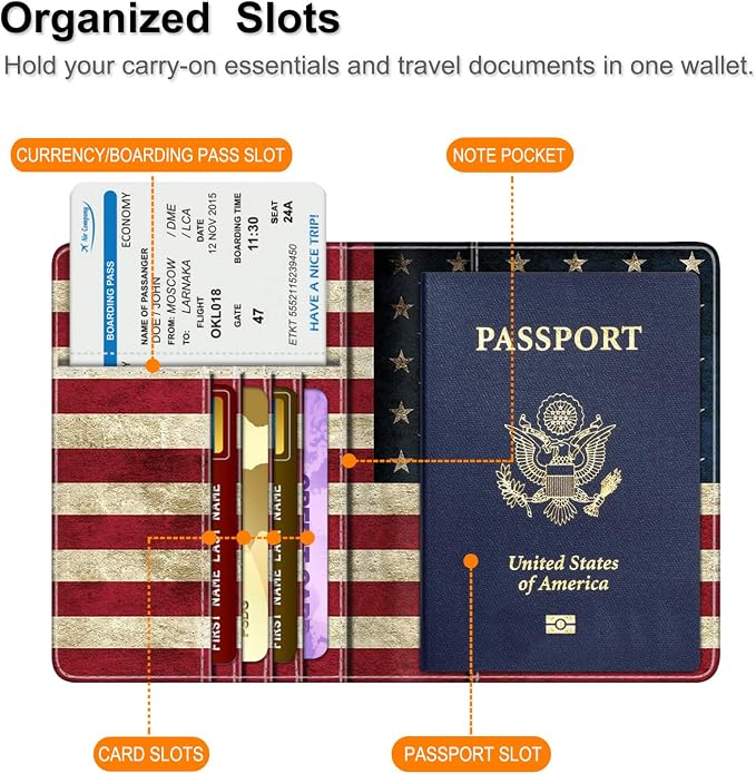 FINTIE Passport Holder, Slim Travel Wallet RFID Blocking Card Case Cover | Passport Cover Protector Essentials with Credit Card Slots, For Women/Men