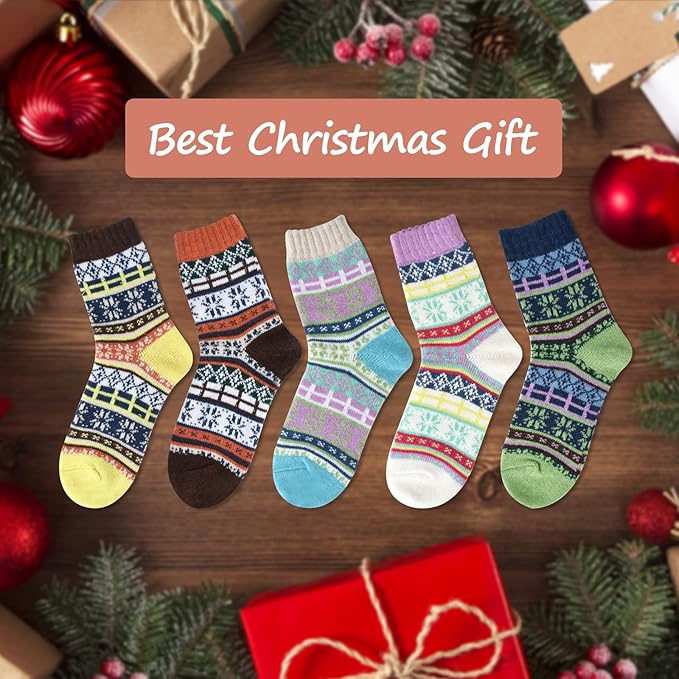 besky Warm Socks for Women Cozy Fuzzy Winter Socks