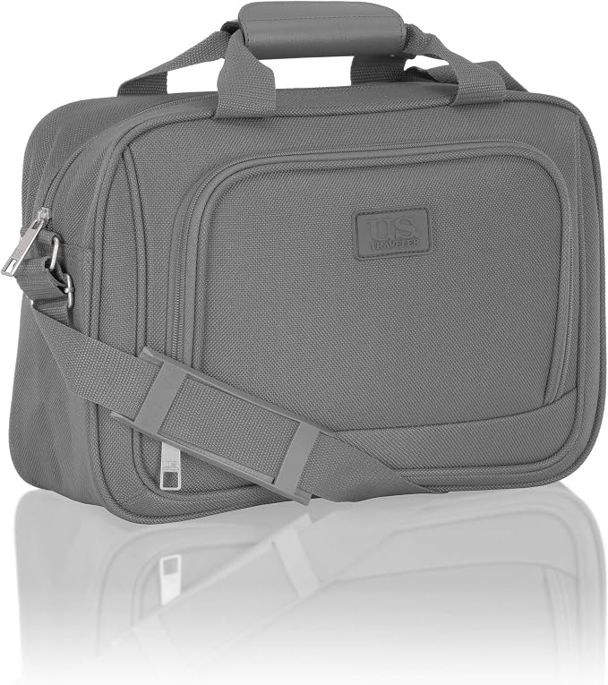 U.S. Traveler Rio 14" Travel Tote Bag, Lightweight 1200D Carry-On Bag for Women & Men