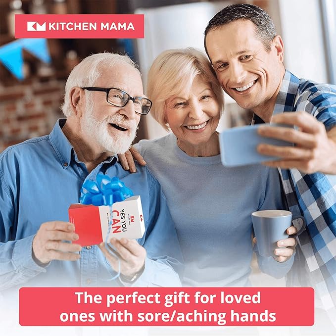 Kitchen Mama One Touch Electric Can Opener: Opens Cans with One Button Press, Auto-Stop, Ergonomic Design, Smooth Edge, Cordless, Food-Safe, Automatic, Hands Free, Battery Operated (Teal)