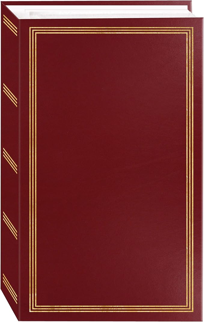 3-ring pocket BURGUNDY album for 504 photos - 4"X6"