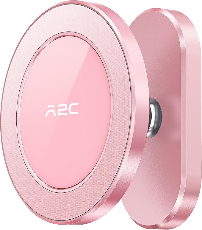 A2C Pink Alloy Magnetic Golf Cart Phone Holder, Golf Accessories for Women | Unique Golf Gifts for Female Golfers Ladies Her Girls Mom Mother Wife, Golf Accessories Essentials Fits EZGO Club Car Yamaha