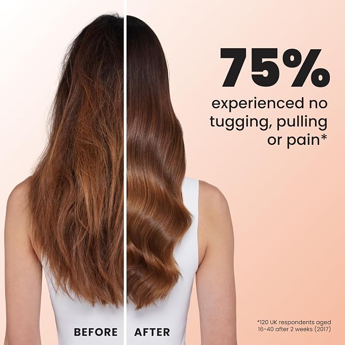 Tangle Teezer Ultimate Detangler Brush, Straight to Wavy, Apricot | Patented two-tier, regular-flex teeth reduce breakage & split ends on wet or dry hair; Shower-friendly hairbrush for all ages