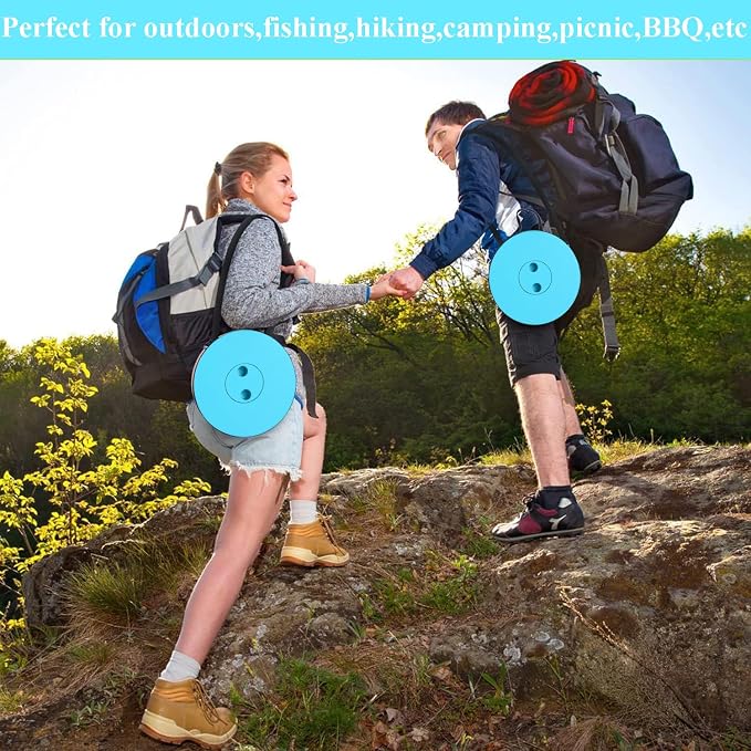 Fishboy Upgraded Collapsible Stool, 400lbs Max Weight, Lightweight But Sturdy, Portable Retractable Folding Telescoping Foldable Camping Stool for Adults Outdoor Fishing Hiking BBQ