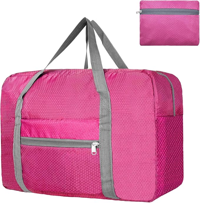 For Spirit Airlines Personal Item Bag 18x14x8 Foldable Carry on Bags for Airplanes Travel Duffel Bags for Women and Men