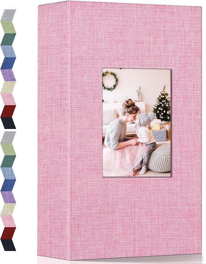 popotop Photo Album 4x6-300 Photos Linen Cover Photo Books with 300 Horizontal Pockets,Slip-in Picture Albums for Family Wedding Anniversary Baby Vacation Pictures