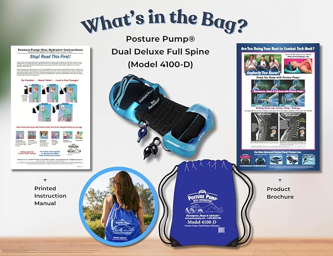 Posture Pump® Model 4100-D Dual Deluxe Full Spine Decompression Device