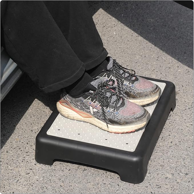 Fotree Step Stool, Indoor Outdoor Non-Slip Platform Step Stools for Adults ＆ Elderly Senior, Portable Anti-Fall Safety Step Platform, Large Size 3.5 Inch High Rise Stairs