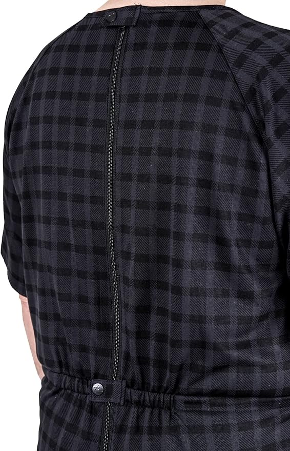 Ovidis Dementia Clothes - Alzheimers Anti-Strip Jumpsuit with Back-Zipper for Elderly Men - Bobby