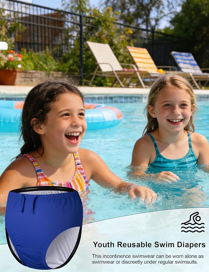 Special Needs Reusable Swim Diapers - Waterproof, Leakproof, Unisex