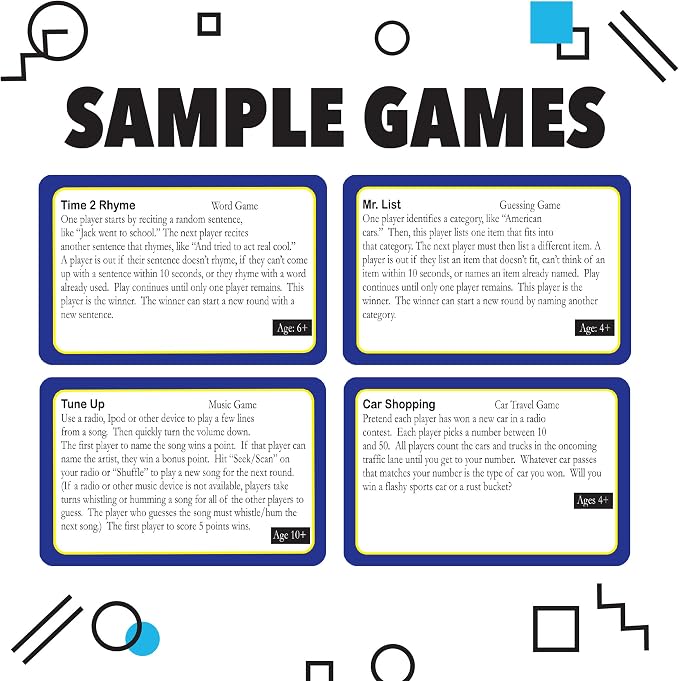 Games on the Go by Continuum Games - Portable Roadtrip Family Games to Challenge and Entertain for 2+ players , Blue