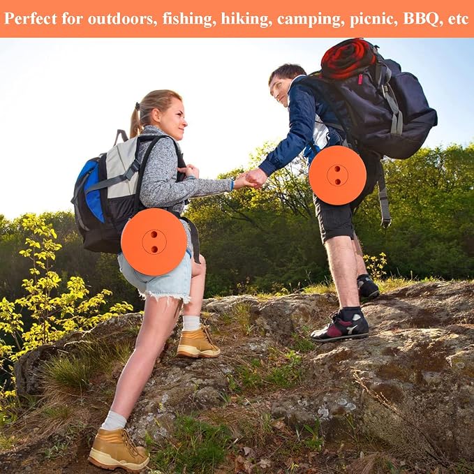 Fishboy Upgraded Collapsible Stool, 400lbs Max Weight, Lightweight But Sturdy, Portable Retractable Folding Telescoping Foldable Camping Stool for Adults Outdoor Fishing Hiking BBQ