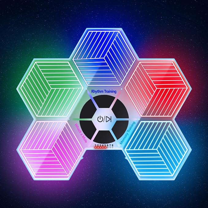 ETPlanet Light Up Memory Game Handheld Electronic Toys with Lights and Sound Effects, Smart Multi-Function Desktop Metronome, Puzzle Memory Rhythm Training Board Challenge for Kids Ages 3 4 5 6 and Up