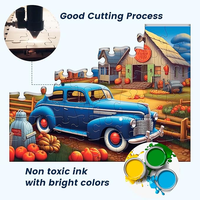 3 Pack 48 Large Piece Puzzle for Seniors Puzzles Dementia Alzheimer's Products and Activities for Elderly Large Piece Puzzles Alzheimer's Easy Puzzles Gift Memory Games for Patients, 3 Storage Bag