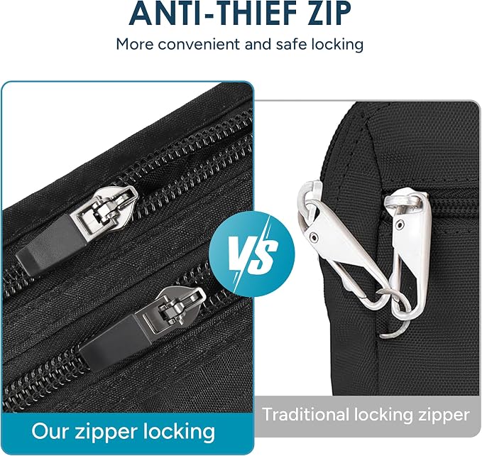 Travel Inspira RFID Hidden Money Belt | Anti-Theft, Passport Holder Bag