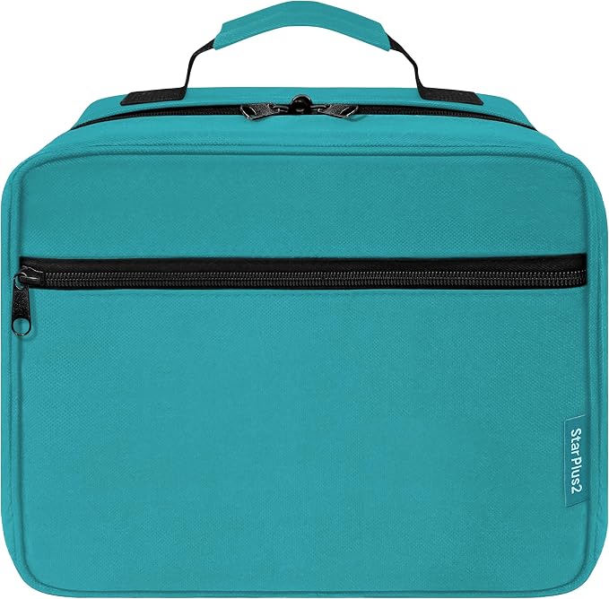 Large Medicine Organizer Bag – 10 Pocket Pill Bottle Organizer for Travel & Home Storage, Turquoise