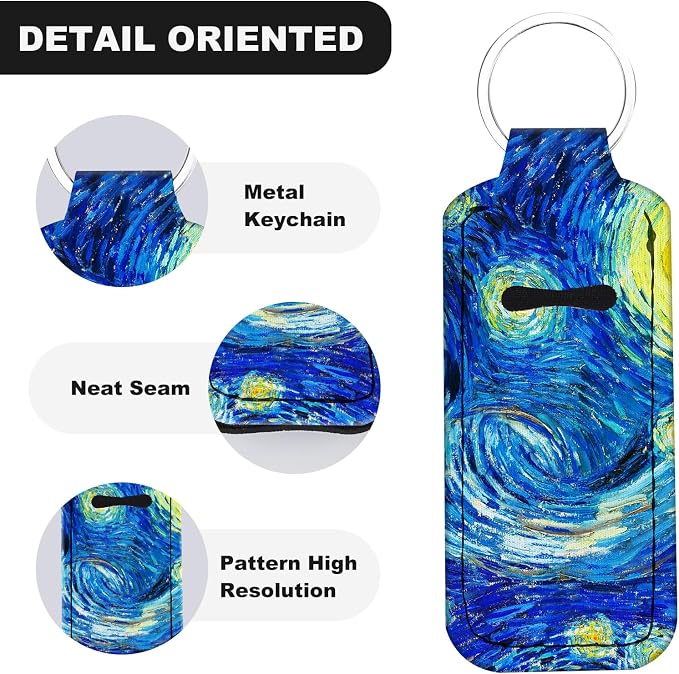 Chapstick Holder Keychain Lip Balm Holder with Clip