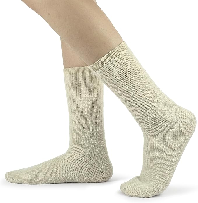 BomKinta Wool Hiking Socks Women - Merino Thick Warm Thermal Boot Socks - Winter Cozy Crew Sock Size 5-11