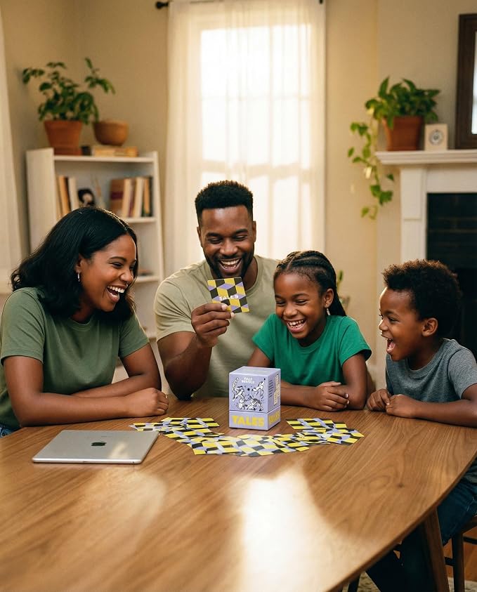 TALES 150 Conversation Cards, Kids Edition, Road Trip Game, Family Bonding