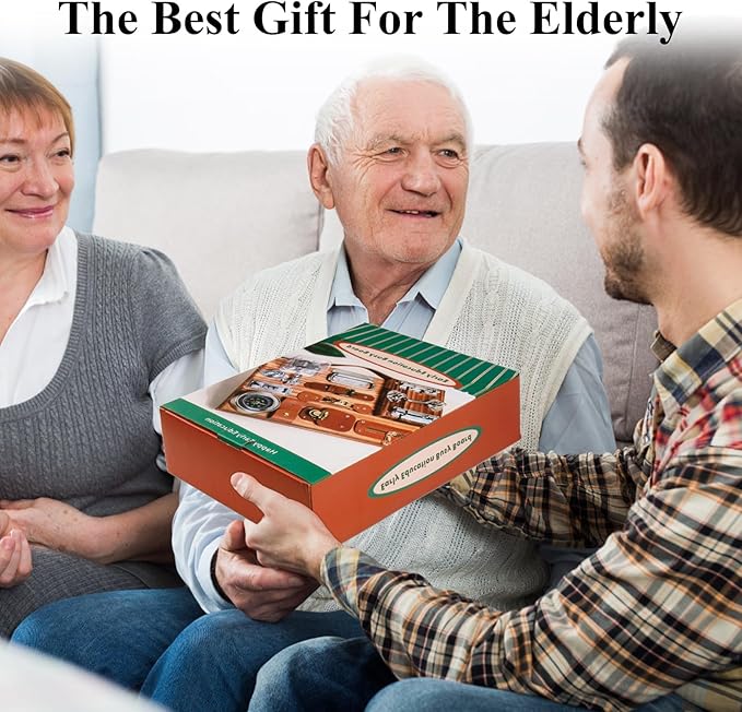 Fidget Busy Board for Adults with Dementia, Engaging Alzheimers Activities & Tactile Stimulation, Dementia Activities for Seniors, Thoughtful Gift for People with Alzheimer's