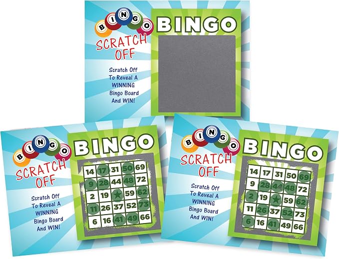 My Scratch Offs Casino Night Scratch Off Games 26 Pack, Bingo | Scratch Off Game Cards are ideal for casino party favors, supplies, fundraising, events, businesses, holidays and gatherings