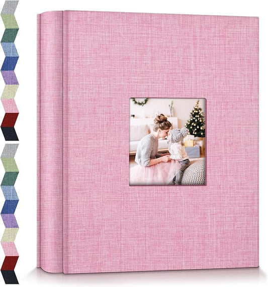 popotop Photo Album 4x6-600 Photos Photo Books with 600 Horizontal and Vertical Pockets,Linen Cover Albums for Family Wedding Anniversary Baby Vacation Pictures