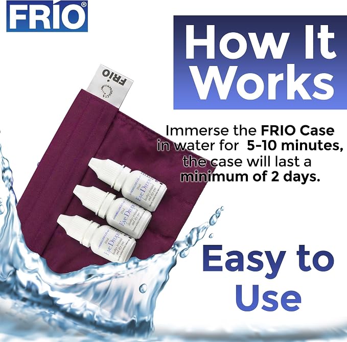 FRIO Cooling Wallet - Insulin & GLP-1 Cooler for 45+ Hours - Burgundy Mini