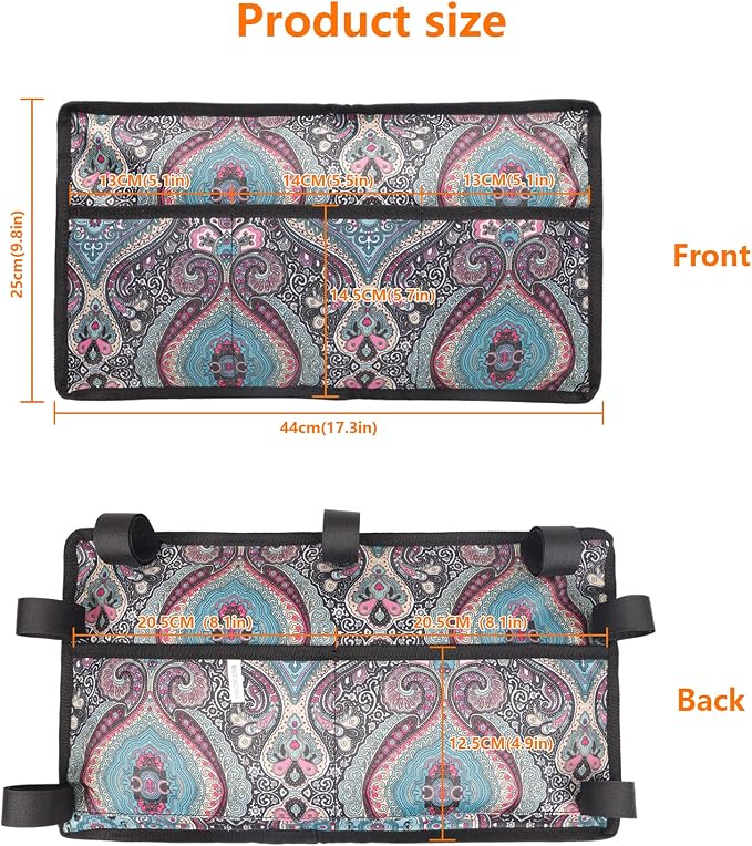 Walker Bag, Walker Accessories for Elderly, Walker Basket Walker Tray for Folding Walkers, Rollator or Scooter, Wheelchair Bag for Seniors, Provides Hands Free Storage for Handicap, Disabled Green