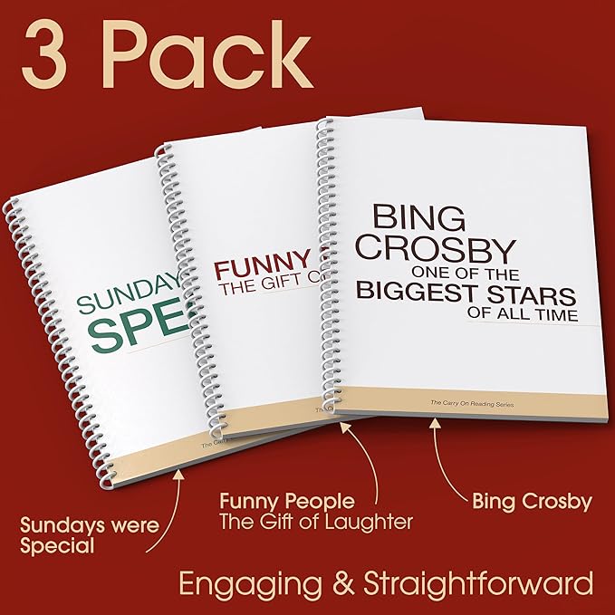 Keeping Busy Large Print Books for Seniors Funny Story Paperback Short Stories for Adults Dementia Books for Older Women & Men Dementia Activities to Keep Busy Alzheimers Activities (Set 1)