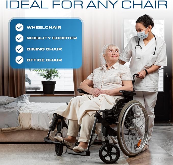 Kölbs Gel Extreme Wheelchair Cushions Seat Cushion, Coccyx, Sciatica & Tailbone Pain Relief Seating Pad Ideal for Office, Kitchen Wheelchairs and Auto, 20 x 16, 3 Inch Thick